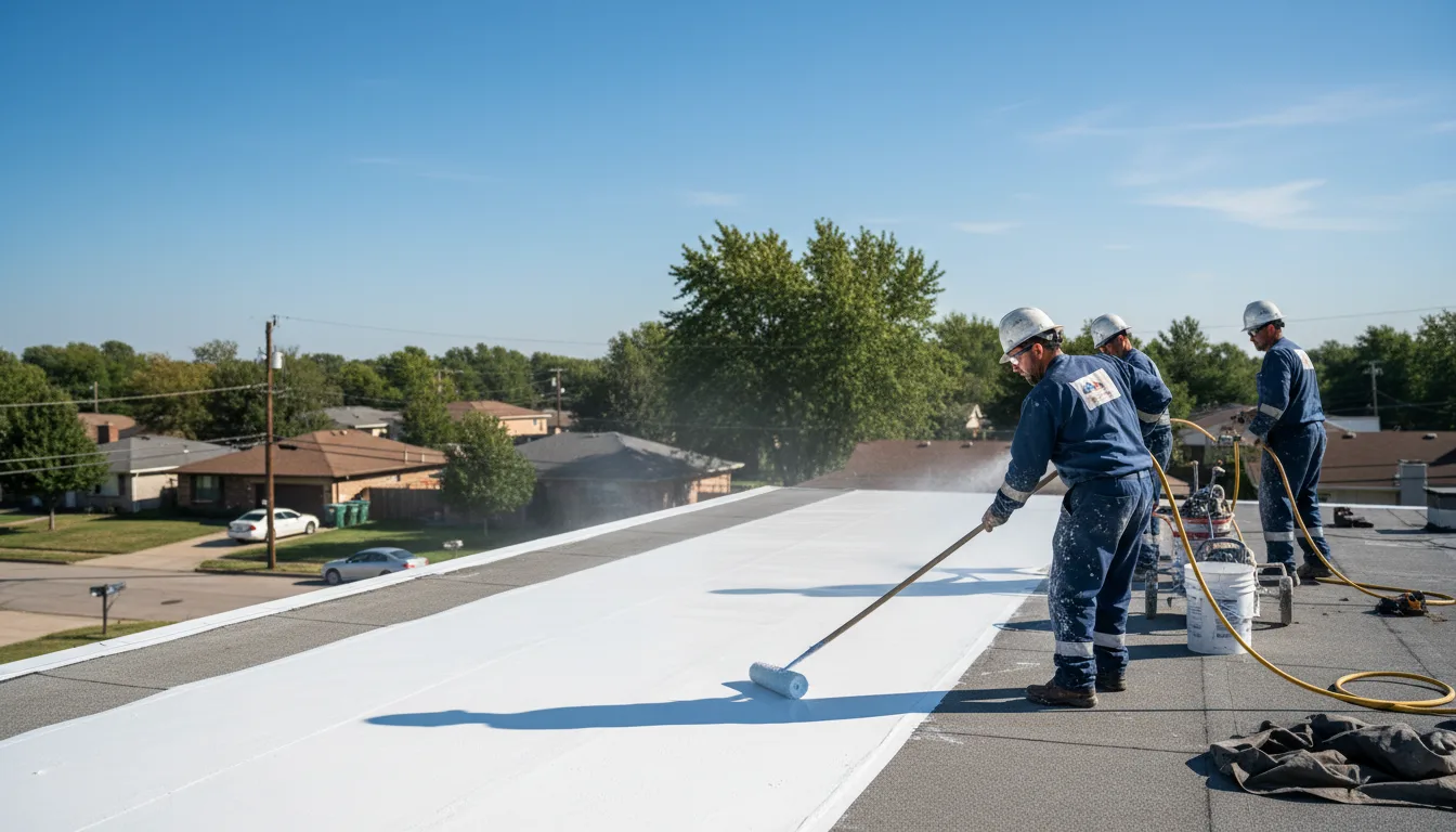 Commercial roof coating in La Fayette, GA near me